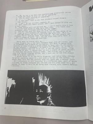 Photograph of archival item from Cometbus Punk and Underground Press Collection, Box 4 (Box 8107, Folder pulp_circa_1990_1991_4_4).