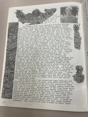 Photograph of archival item from Cometbus Punk and Underground Press Collection, Box 4 (Box 8107, Folder pulp_circa_1990_1991_4_4).