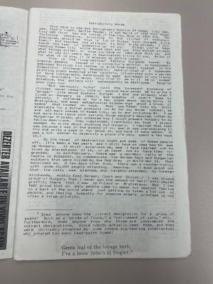 Photograph of archival item from Cometbus Punk and Underground Press Collection, Box 4 (Box 8107, Folder ramen_city_usa_circa1994_1998_4_11).