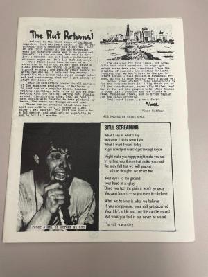 Photograph of archival item from Cometbus Punk and Underground Press Collection, Box 4 (Box 8107, Folder ratlanta_dec_1985_4_12).