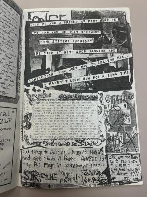 Photograph of archival item from Cometbus Punk and Underground Press Collection, Box 4 (Box 8107, Folder psychotherapy_1991_1992_4_2).