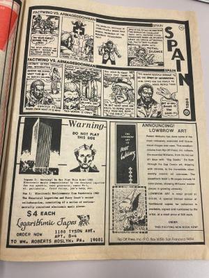 Photograph of archival item from Cometbus Punk and Underground Press Collection, Box 4 (Box 8107, Folder real_fun_1984_4_13).