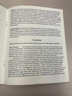 Photograph of archival item from Cometbus Punk and Underground Press Collection, Box 4 (Box 8107, Folder round_things_roll_c2001_4_19).