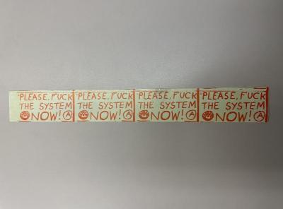 Item from the Los Angeles punk collection (#8074), located in box_1, folder band_stickers_1_4.